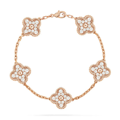 [BLUE TEARS]CLOVER 5 MOTIF PIETERSITE BRACELET COLLECTION