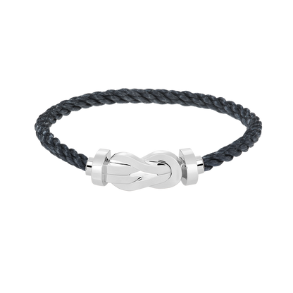 [BLUE TEARS]CHANCE LARGE 8 FIGURE BUCKLE NO DIAMOND BRACELET SILVER