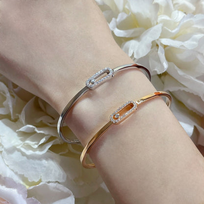 [Blue Tears Jewelry]Move Uno pavé flex bangle medium