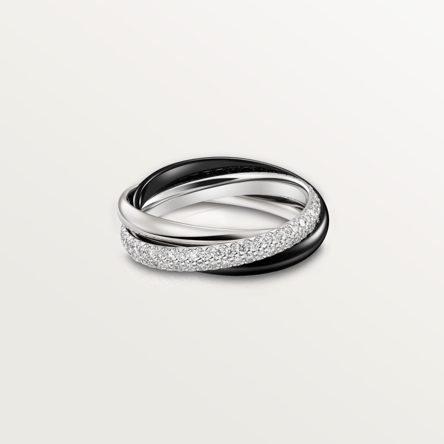 [Blue Tears Jewelry]TRINITY 3.2MM RING BLACK CERAMIC