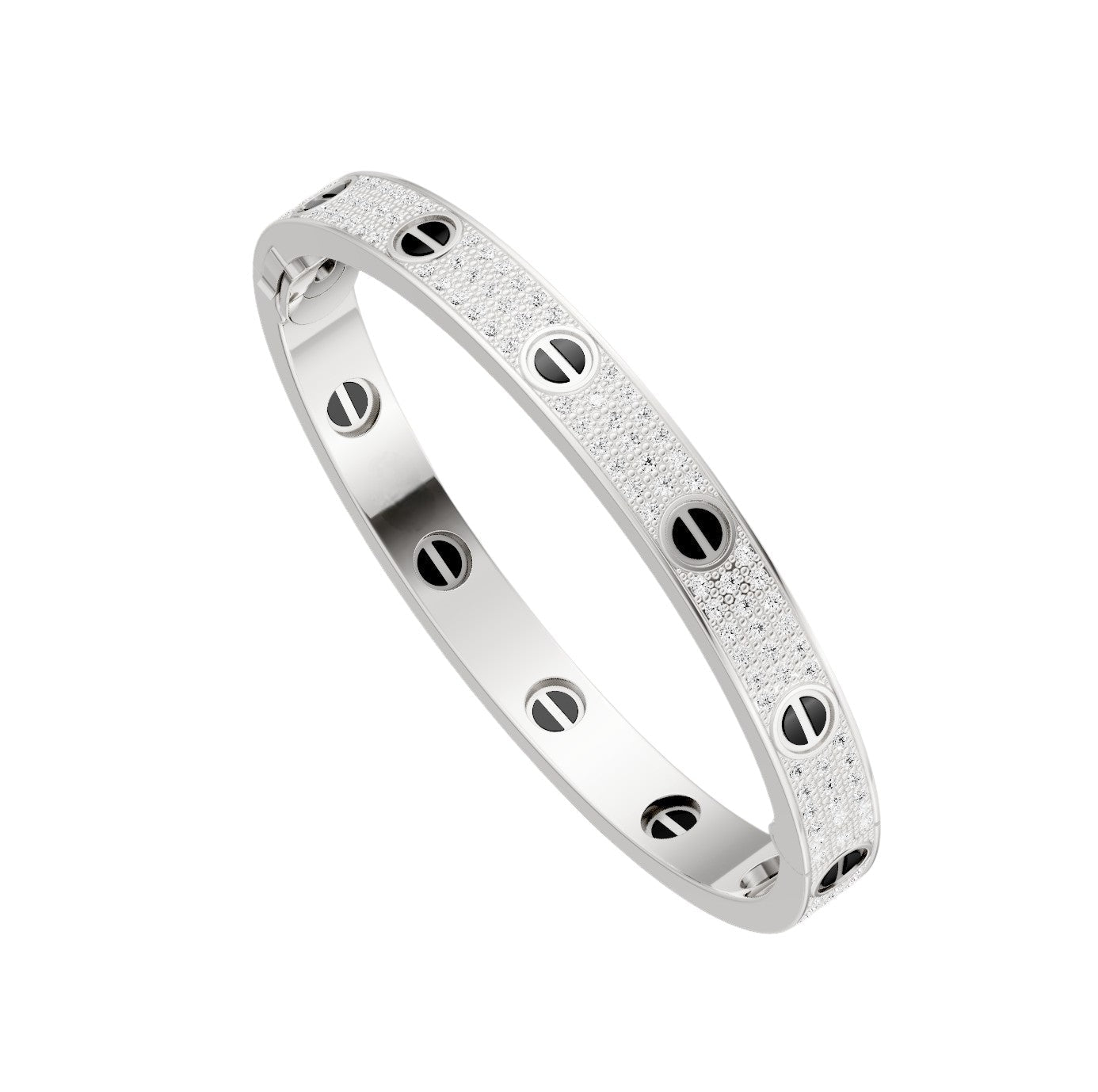 [Blue Tears Jewelry]LOVE BRACELET 6.1MM DIAMOND-PAVED CERAMIC