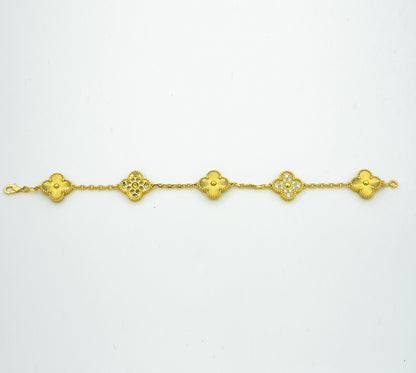[BLUE TEARS] CLOVER 5 MOTIF LASER BRACELET COLLECTION