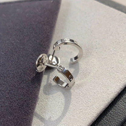[BLUE TEARS]LOVE EARRINGS 2.65MM SILVER