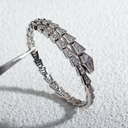 [BLUE TEARS]SERPENTI BRACELET 6MM SILVER DIAMOND