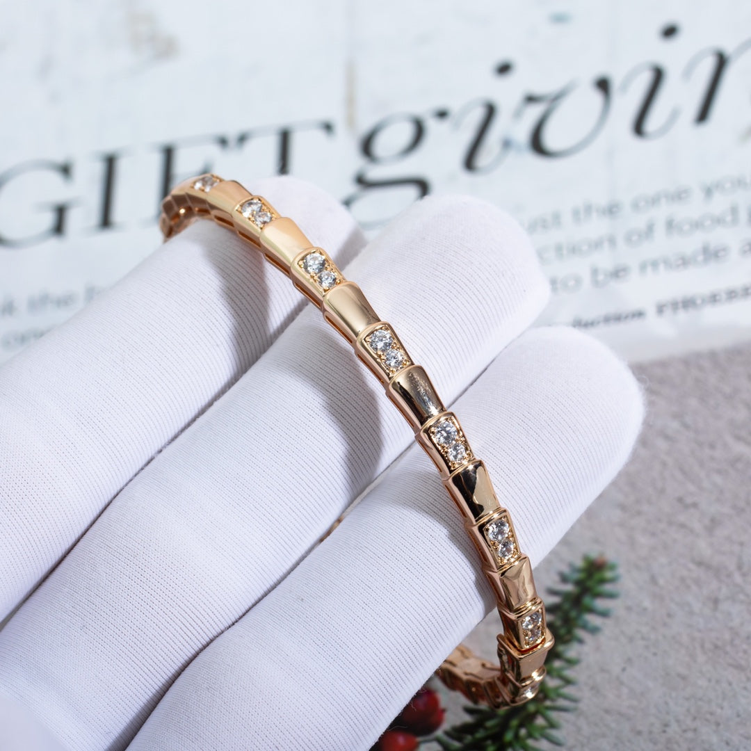 [BLUE TEARS]SERPENTI SMALL BRACELET PINK GOLD DIAMOND