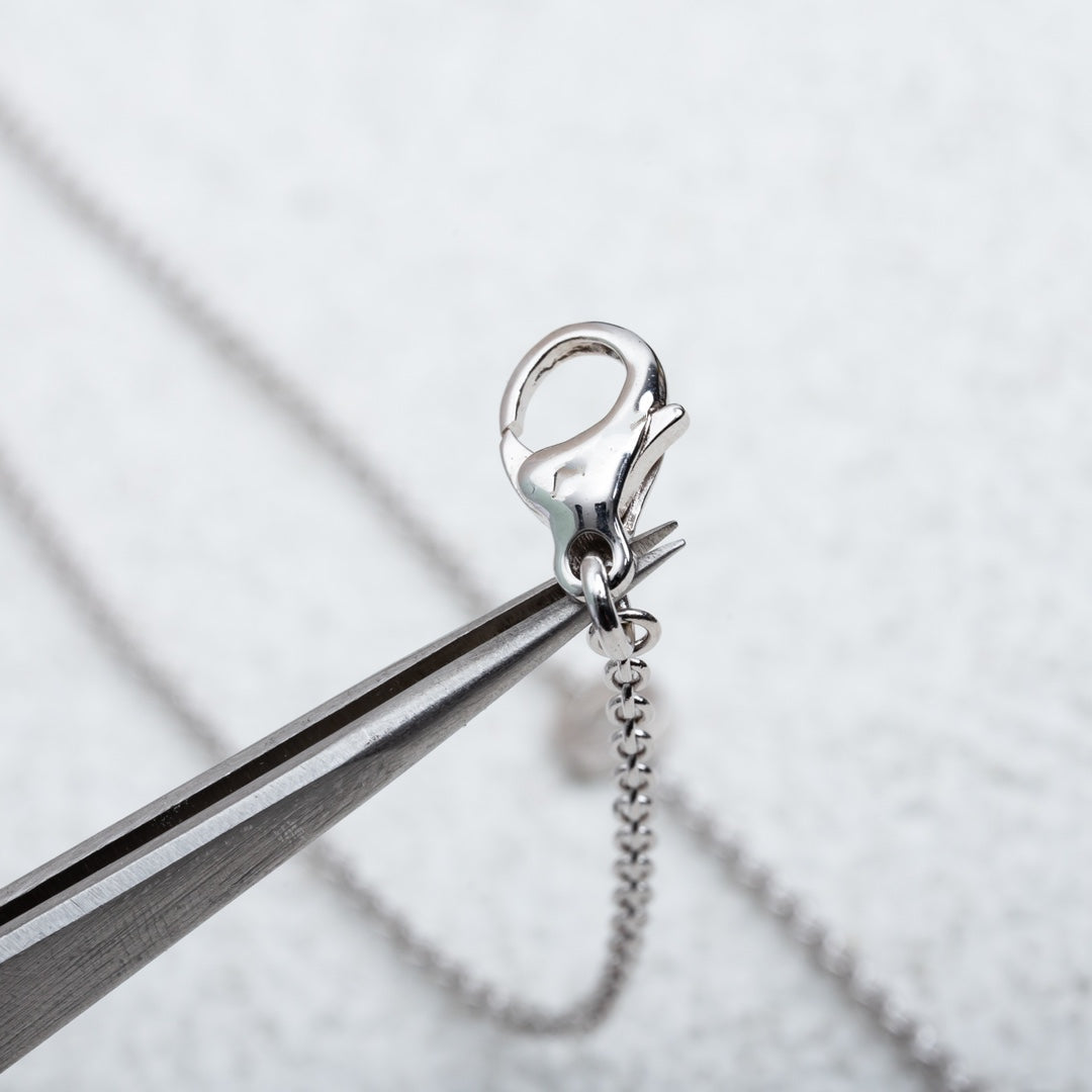 [BLUE TEARS]PARENTESI NECKLACE SILVER