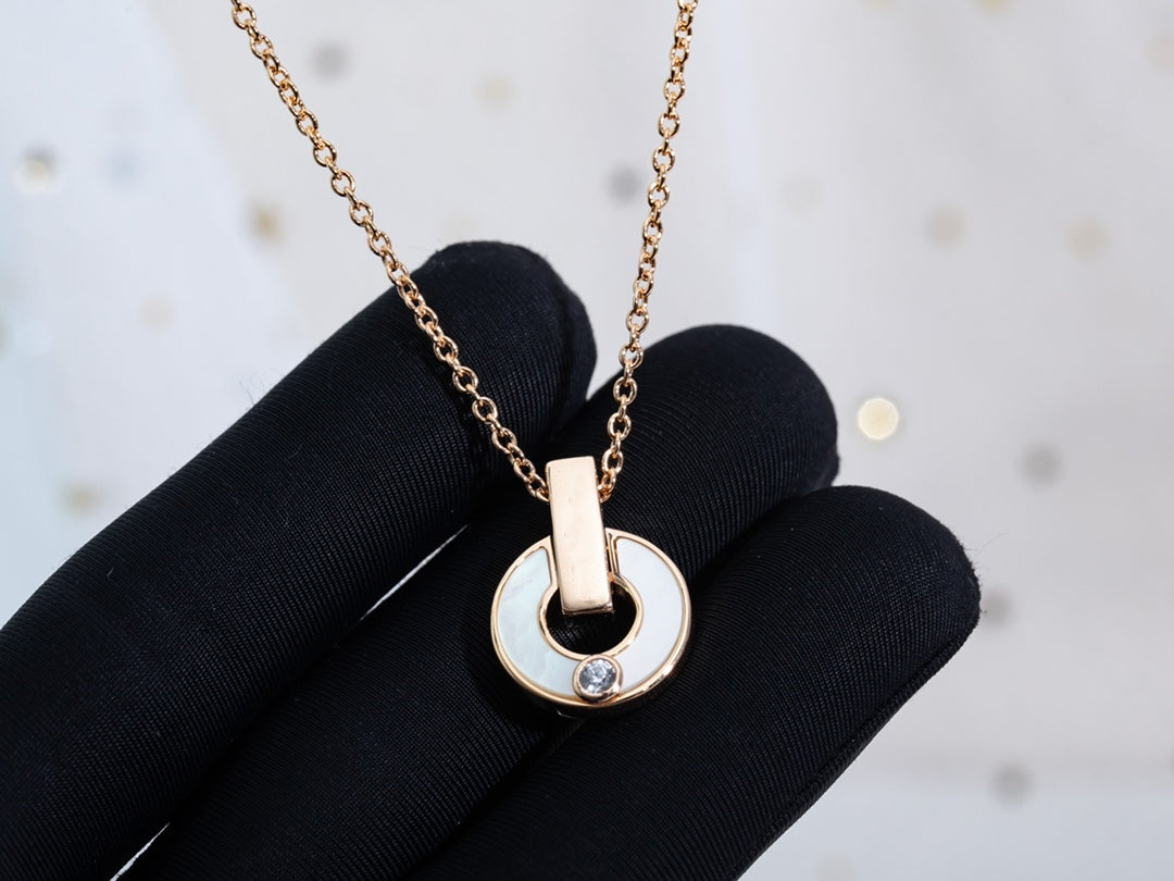 [BLUE TEARS]GARI NECKLACE PINK GOLD MOP