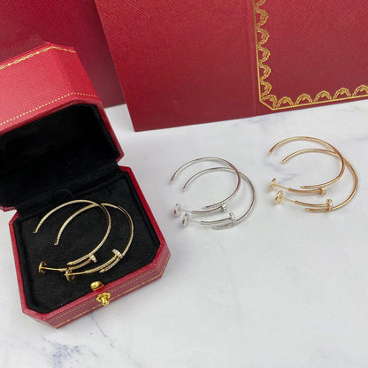 [Blue Tears Jewelry]JUSTE FULL DIAMOND LARGE EARRINGS