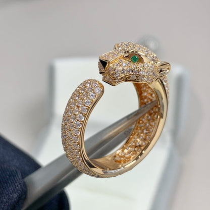 [BLUE TEARS]PANTHERE PINK GOLD DIAMOND RING