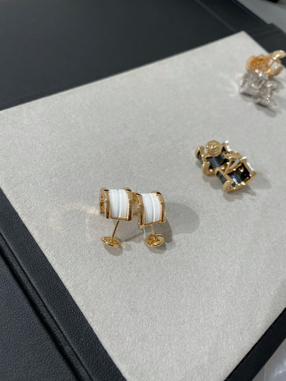 [BLUE TEARS]ZERO 1 PINK GOLD CERAMIC EARRINGS