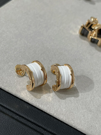 [BLUE TEARS]ZERO 1 PINK GOLD CERAMIC EARRINGS