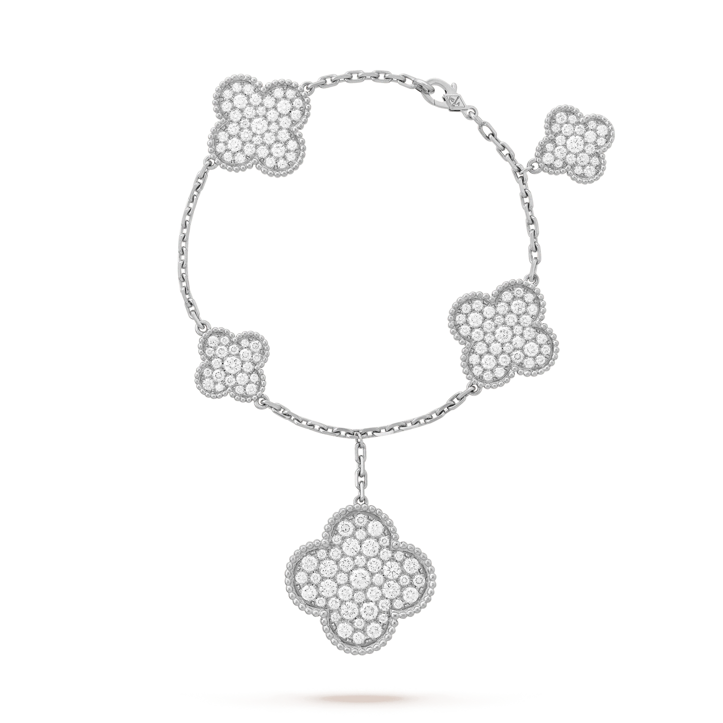 [BLAUE TRÄNEN]KLEE 6 MOTIVE SILBER DIAMANT ARMBAND