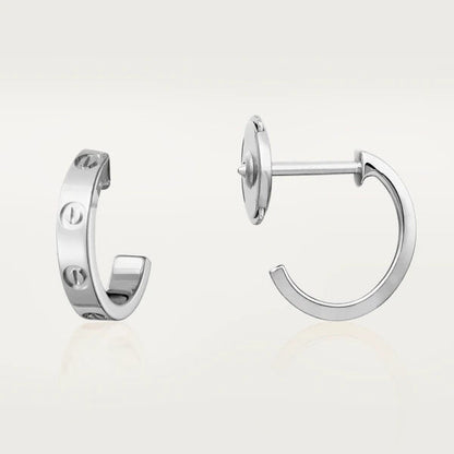 [BLUE TEARS]LOVE EARRINGS 2.65MM SILVER