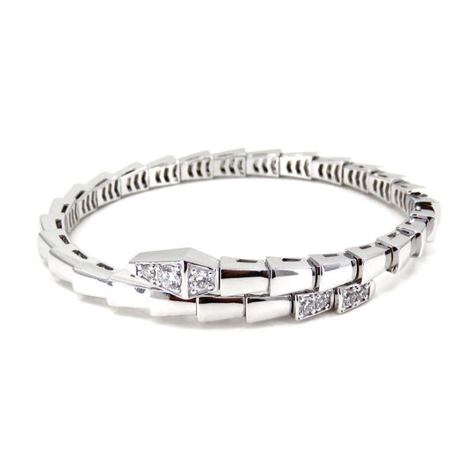 [BLUE TEARS]SERPENTI BRACELET DIAMONDS SILVER