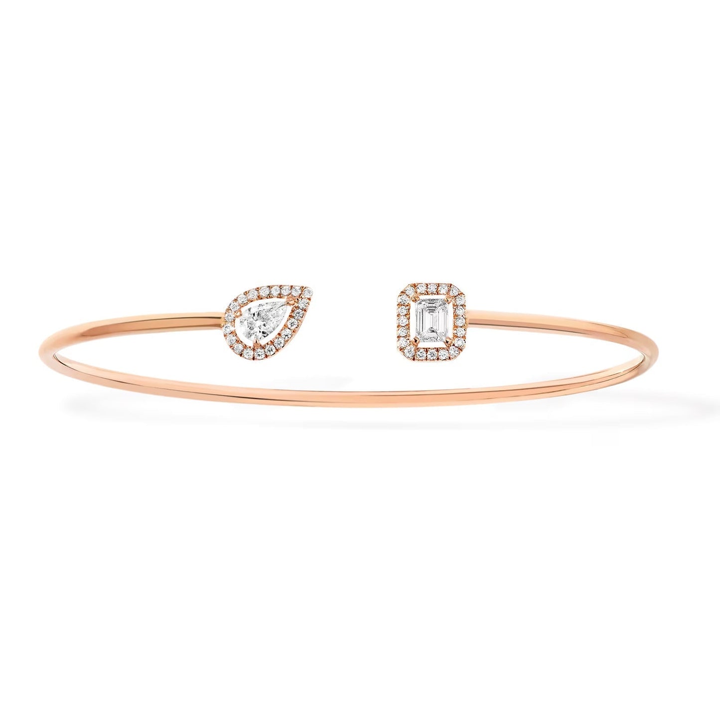 [Blue Tears Jewelry]JONC FLEX MY TWIN TOI & MOI SILVER DIAMOND BRACELET