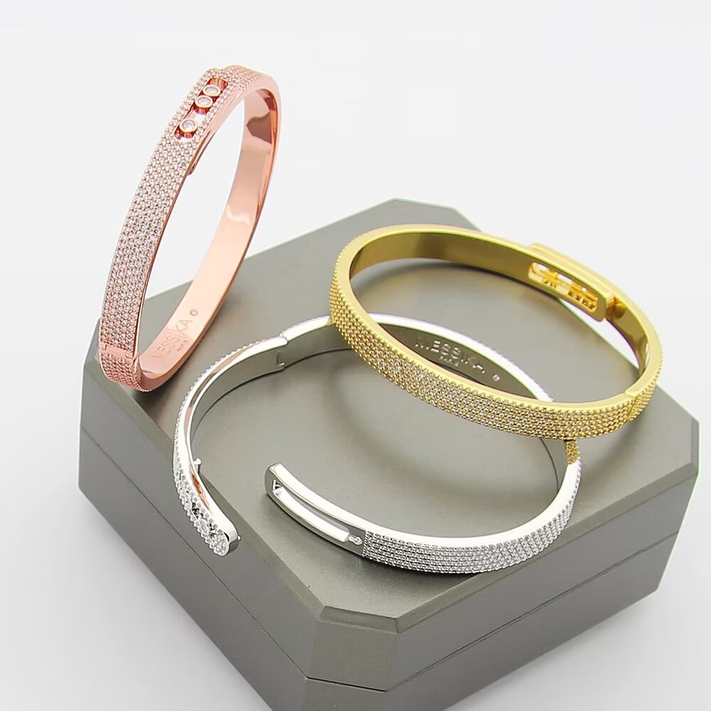 [Blue Tears Jewelry]Move Noa Full Pavé Diamond Bangle Bracelet