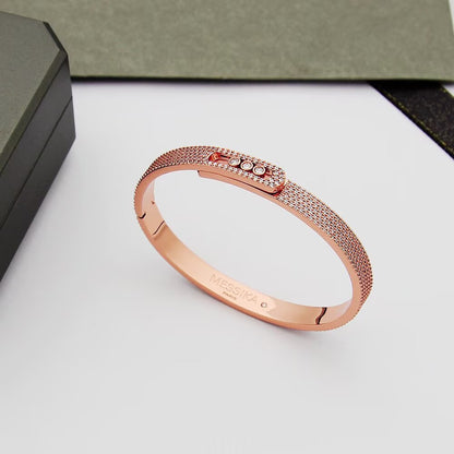 [Blue Tears Jewelry]Move Noa Full Pav¨¦ Diamond Bangle Bracelet