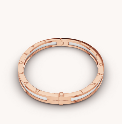 [BLUE TEARS]ZERO 1 PINK GOLD WITH WHITE CERAMIC BRACELET