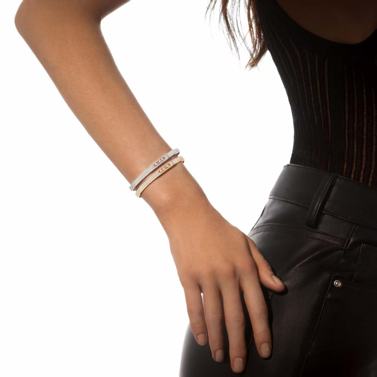 [Blue Tears Jewelry]Move Noa Full Pavé Diamond Bangle Bracelet