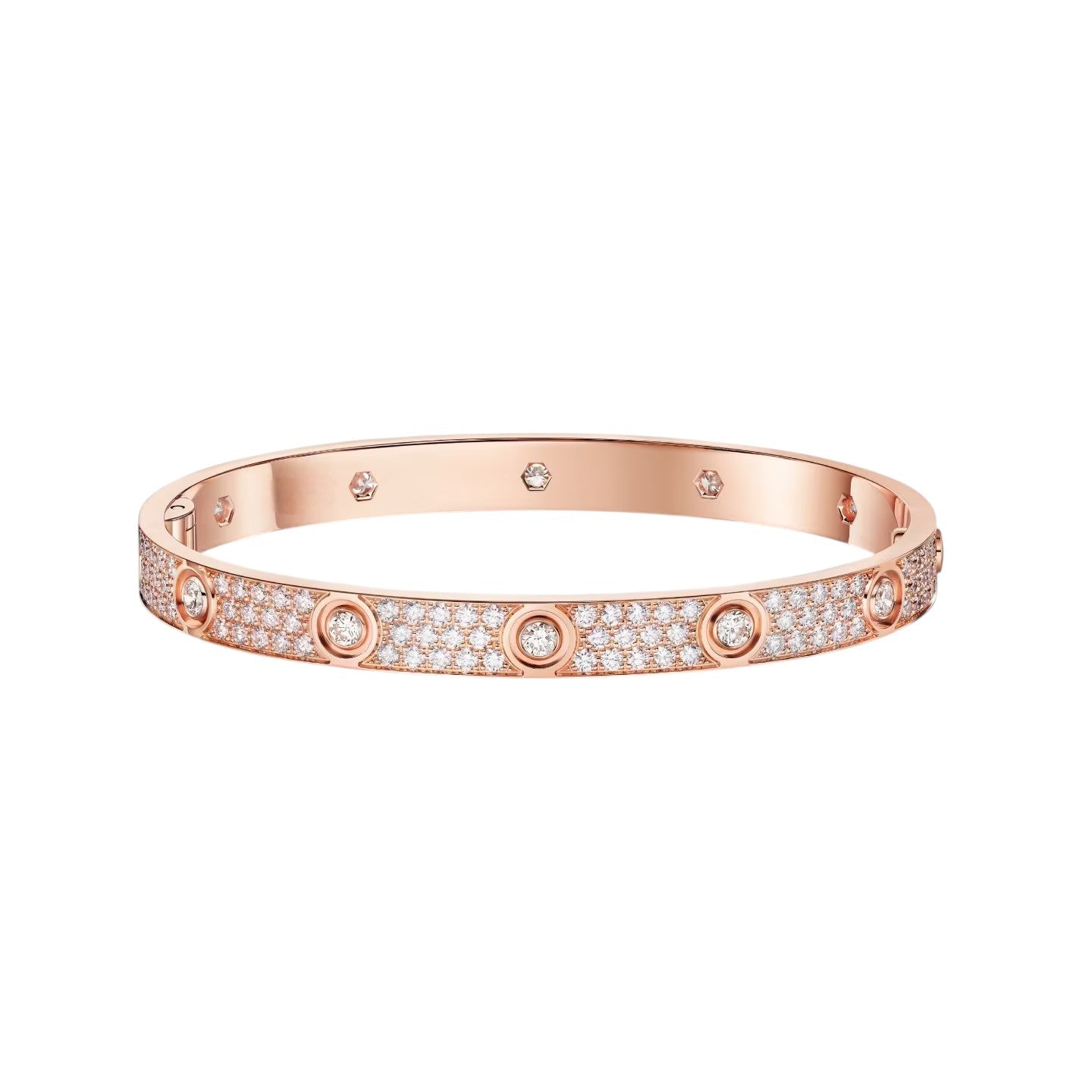 [Blue Tears Jewelry]LOVE BRACELET 6.1MM DIAMOND-PAVED 10 BIG DIAMONDS