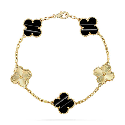 [BLUE TEARS] CLOVER 5 MOTIF PULSAR STONE BRACELET COLLECTION