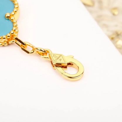 [BLUE TEARS] CLOVER 5 MOTIF TURQUOISE BRACELET COLLECTION