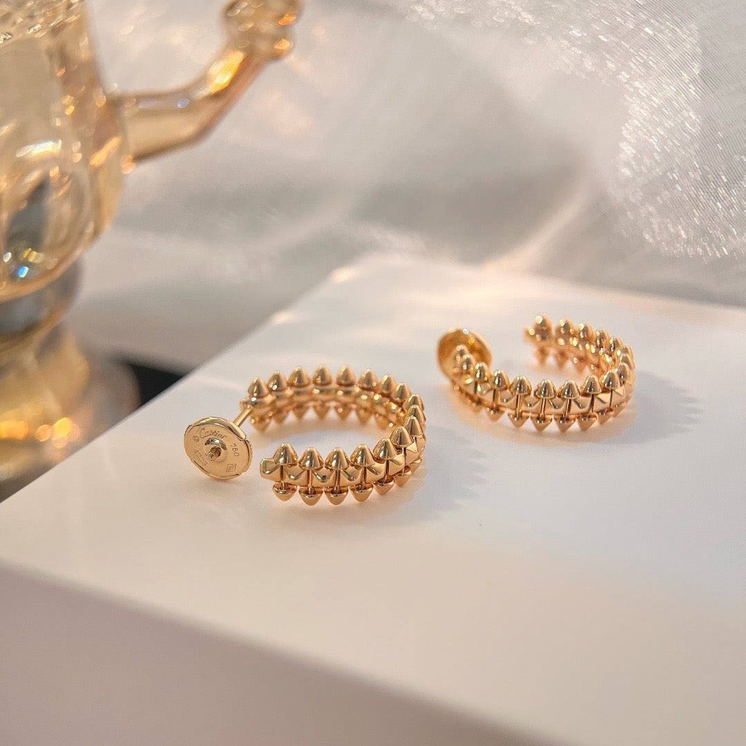 [BLUE TEARS]CLASH SMALL HOOP EARRINGS
