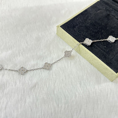 [BLUE TEARS]CLOVER 6 MOTIF DIAMOND BRACELET