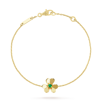[BLAUE TRÄNEN]FRIVOLE GOLD BLUME ROSA MALACHIT ARMBAND