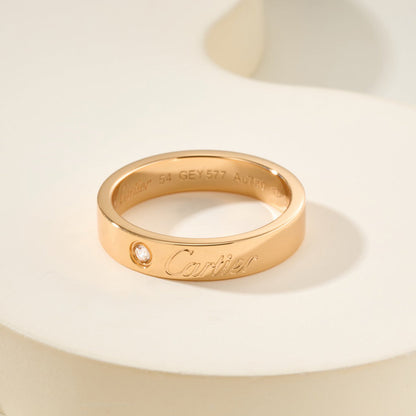 [Blue Tears Jewelry]LOVE RING 4MM 1 DIAMOND