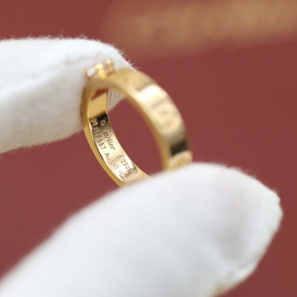 [Blue Tears Jewelry]LOVE RING 3.6MM 1 BIG DIAMOND