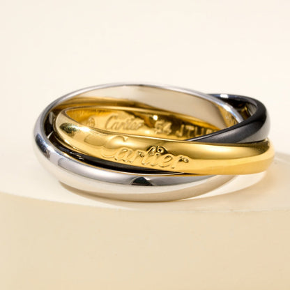 [Blue Tears Jewelry]TRINITY 3.2MM RING BLACK CERAMIC