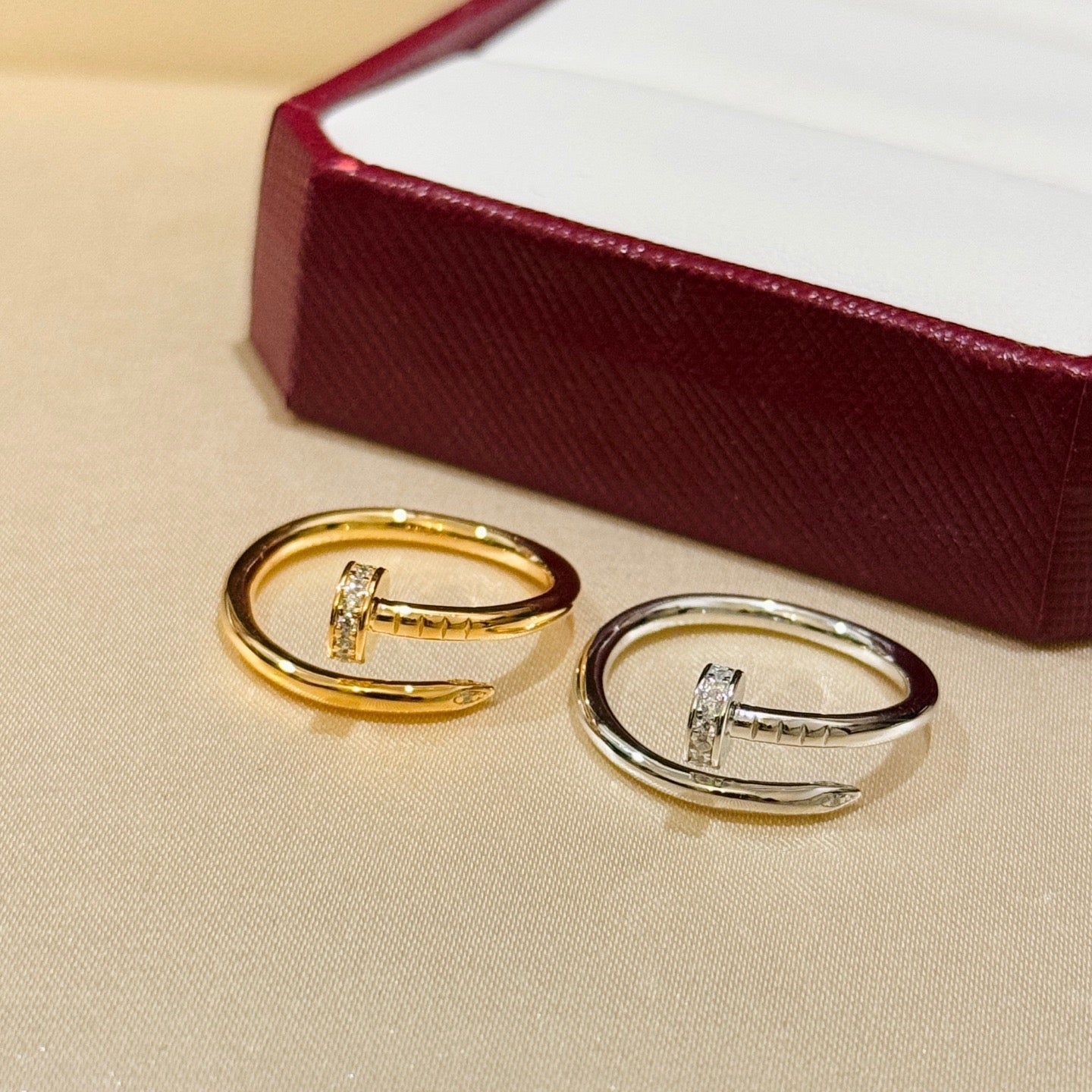 [Blue Tears Jewelry]JUSTE 1.8MM HALF DIAMOND RING
