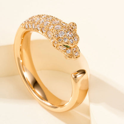 [Blue Tears Jewelry]PANTHERE HALF DIAMOND SMALL RING