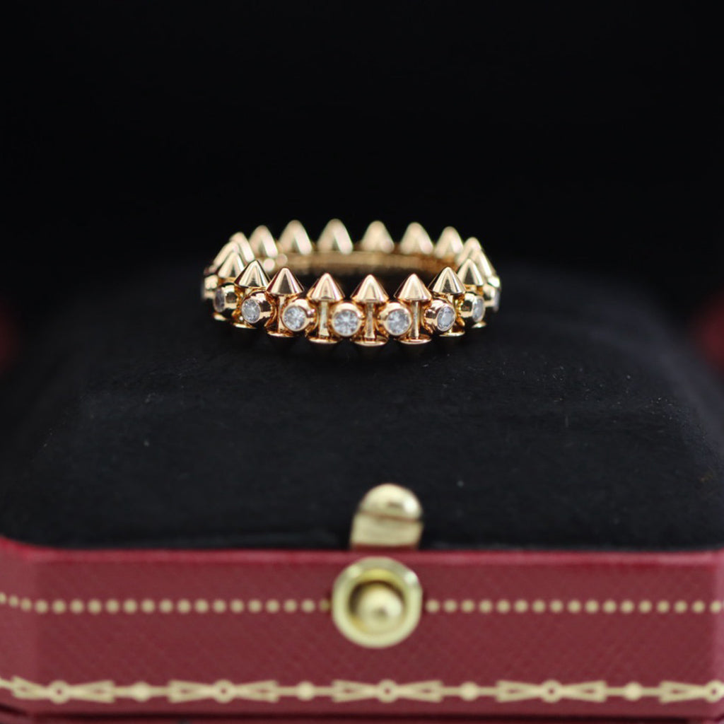 [Blue Tears Jewelry]CLASH 6.8MM DIAMOND MEDIUM RING