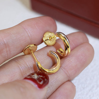 [Blue Tears Jewelry]TRINITY ON DIAMOND MINI EARRINGS