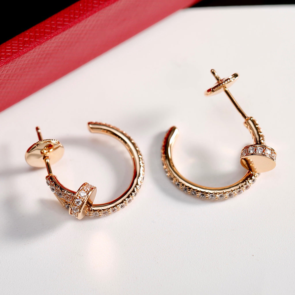 [Blue Tears Jewelry]JUSTE FULL DIAMOND SMALL EARRINGS