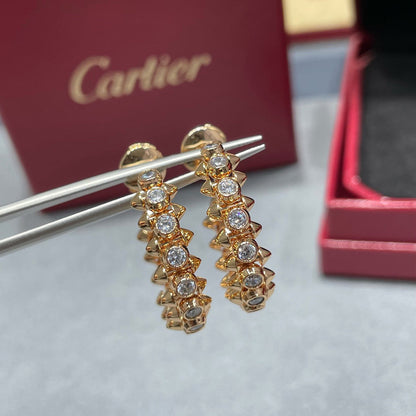 [Blue Tears Jewelry]CLASH FULL DIAMOND MEDIUM EARRINGS