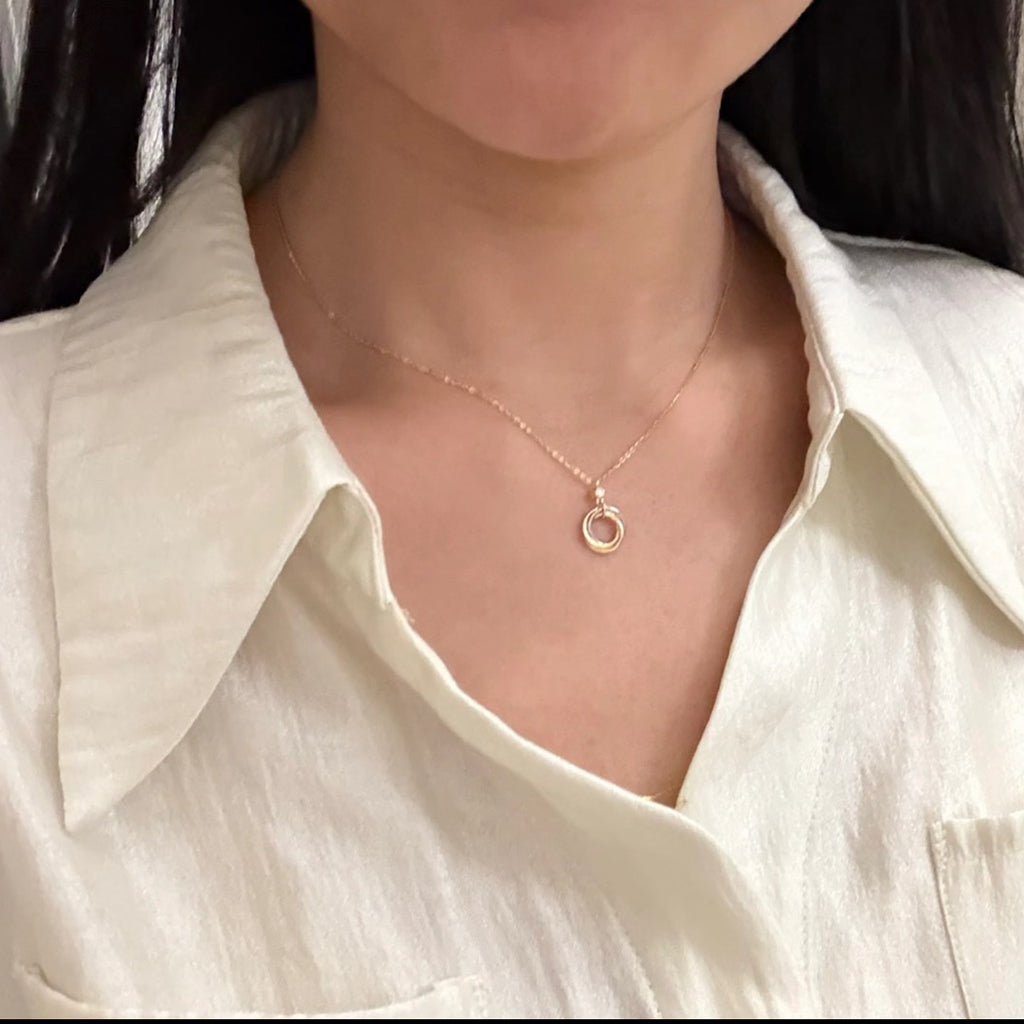 [Blue Tears Jewelry]TRINITY  NECKLACE 1 DIAMOND