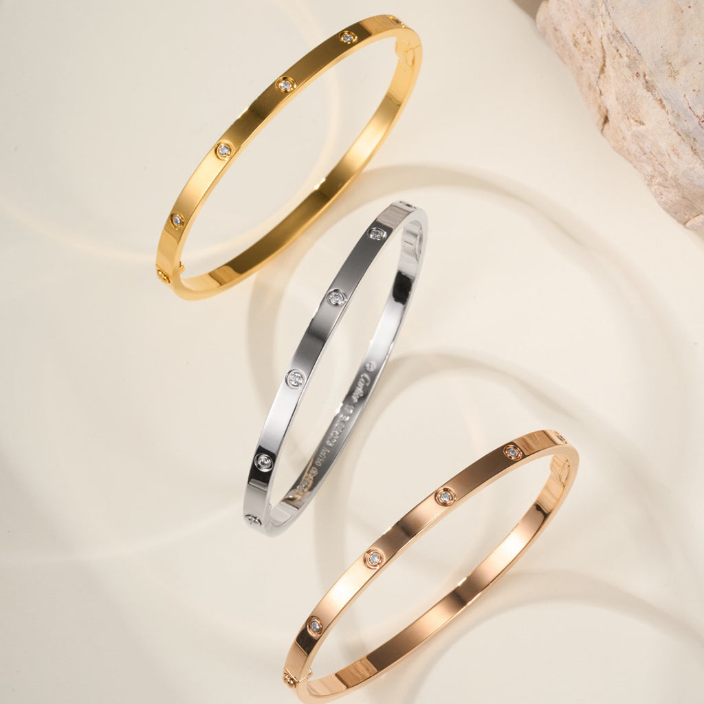 [Blue Tears Jewelry]LOVE BRACELET 3.65MM 10 DIAMONDS