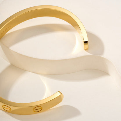 [Blue Tears Jewelry]LOVE BRACELET 6.1MM OPEN CUFF