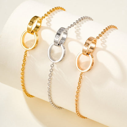 [Blue Tears Jewelry]LOVE BRACELET DOUBLE RING