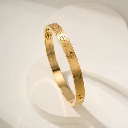 [Blue Tears Jewelry]LOVE BRACELET 6.1MM BRUSHED