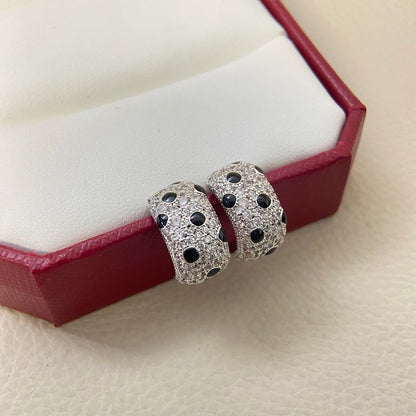 [Blue Tears Jewelry]PANTHERE MINI FULL DIAMOND EARRINGS