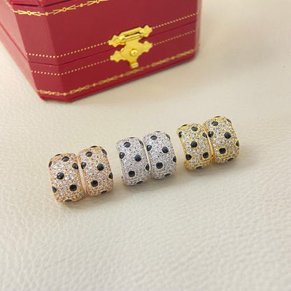 [Blue Tears Jewelry]PANTHERE MINI FULL DIAMOND EARRINGS