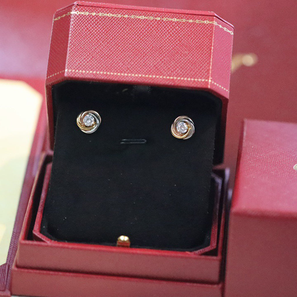 [Blue Tears Jewelry]TRINITY STUD DIAMOND EARRINGS