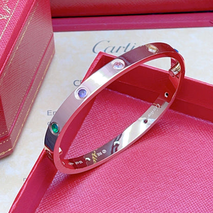 [Blue Tears Jewelry]2026 RAINBOW LOVE BRACELET 6.1MM  10 DIAMONDS
