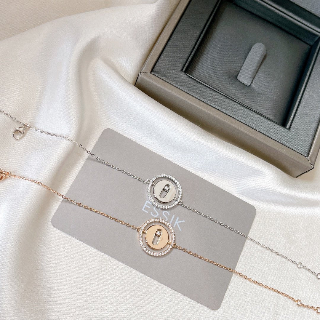 [Blue Tears Jewelry]LUCKY MOVE PAVED DIAMOND BRACELET