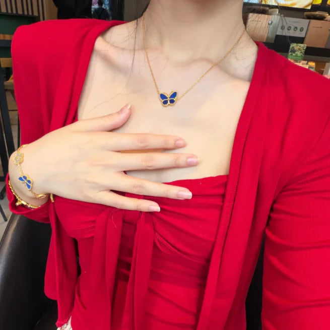 [Blue Tears Jewelry] 2026 NEW LUCKY BUTTERFLY 1 MOTIFS NECKLACE
