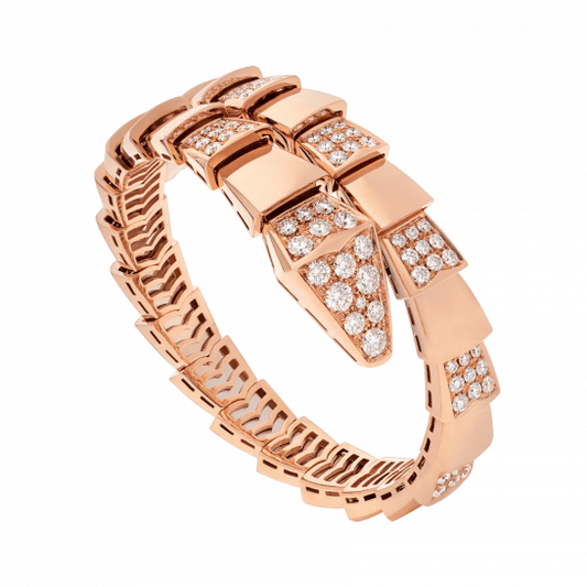 [BLUE TEARS]SERPENTI WIDE BRACELET PINK GOLD DIAMOND
